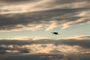 airplane in the sky