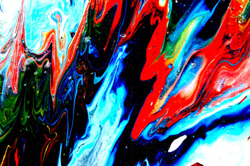 Splash Shape Color on Art  Painting Abstract Tuned