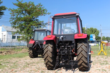 Belarus Tractors on showroom