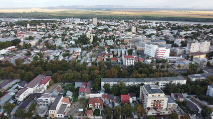 Obraz premium Braila City from above Romania