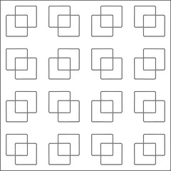 Vector pattern with symmetrical elements . Repeating geometric tiles from striped elements.Monochrome stylish texture.Black and white pattern for wallpapers and backgrounds. 