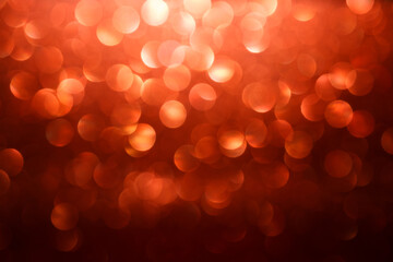 Sparkling red defocused lights, abstract background