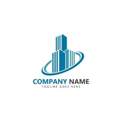 Fototapeta premium Building Logo Vector Icon Illustration