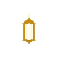 Obraz premium Fanoos Lantern islam logo simple vector icon illustration