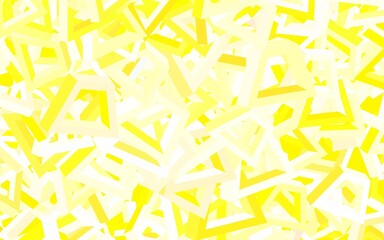 Light Green, Yellow vector template with chaotic shapes.