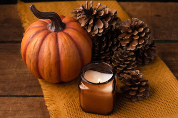 Fall Candle Still Life 