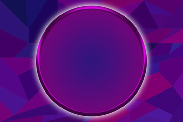 Abstract logo background illustration of a circle with a blue and purple background