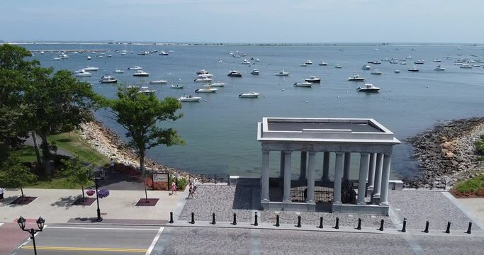 Ocean View with Boat Harbor