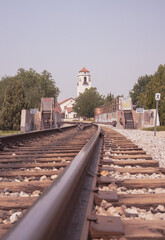 Fototapeta na wymiar Boise railroad tower