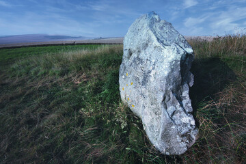 Standing stones,West Kennet Long Barrow, Wiltshire,England, United Kingdom.