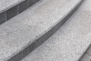 View of modern stairs outdoors, closeup