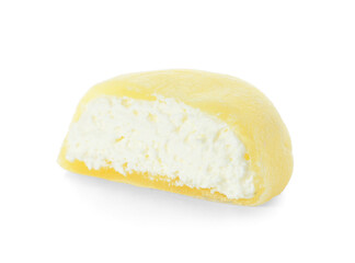 Tasty Japanese mochi on white background