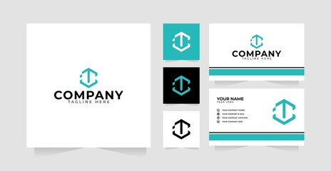 Letter ITC logo design template