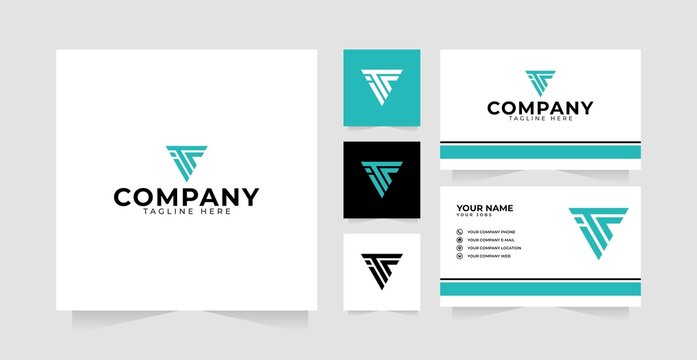 Letter ITC logo design template