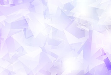 Fototapeta premium Light Purple vector polygonal background.