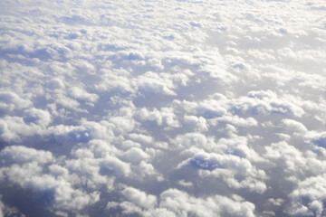 Sea of Clouds in the Sky, Sea of Clouds Background Texture / 空に浮かぶ雲の海、雲海の背景テクスチャ