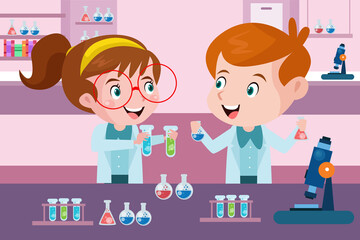 Little Scientist - Kids Illustration