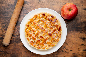 とても美味しかったアップルパイの記念写真 小物つき