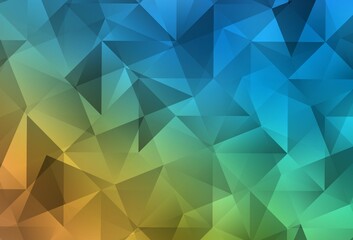 Obraz premium Light Blue, Yellow vector abstract mosaic pattern.