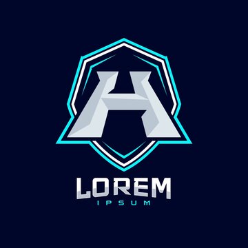 Letter H Gaming Sport Team Logo Design