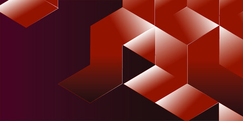 Red Abstract Background With Squares