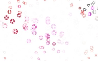 Light Pink vector backdrop with dots.