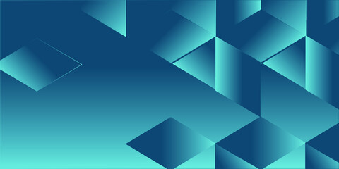 Fototapeta premium Abstract Blue Background With Triangles
