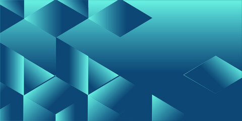 Abstract Blue Background With Triangles