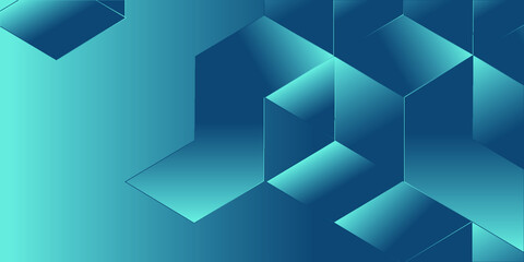 Abstract Blue Background With Triangles