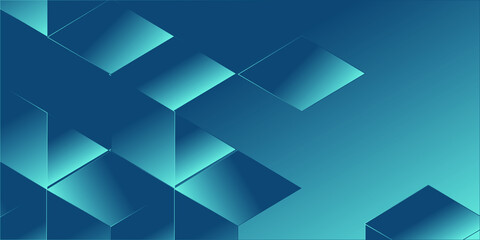 Fototapeta premium Abstract Blue Background With Triangles