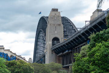 View of Sydney Harbor Bridge in Sydney Australia 