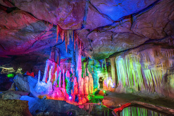 Underground caves in Xintai City, China