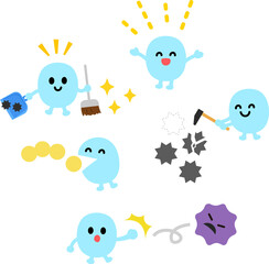 働く善玉菌のキャラクター