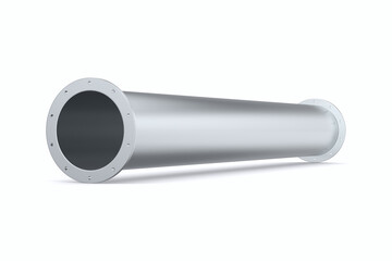 pipe on white background. Isolated 3D illustration