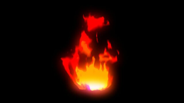 炎アニメーション_アルファ付き