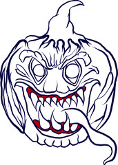 Halloween The Jack O lantern for illustration art