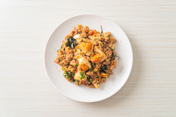 Stir Fried Minced Pork with Salted Egg
