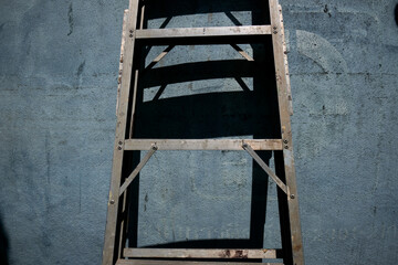 ladder on the wall
