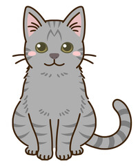 猫（サバトラ）