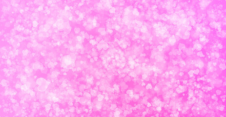  Abstract bokeh background in pink-purple colour of heart theme.