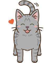 懐く猫（サバトラ）