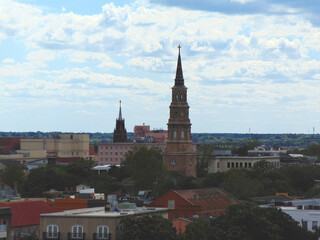 Fototapeta premium Charleston South Carolina skyline. 