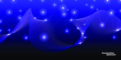 Fototapeta premium Internet connection, abstract sense of science and technology graphic design. Vector illustration