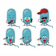 A Cute Cartoon design concept of minacovirus singing a famous song