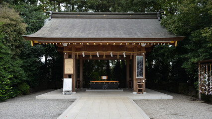 寒川神社、手水舎