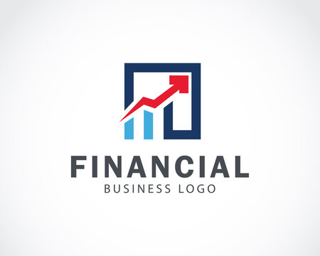 financial logo creative inspiration design market business building diagram