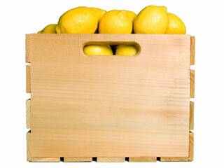 Lemons in a Fruit Crate