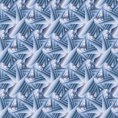 Abstract Blue Seamless Vector Pattern
