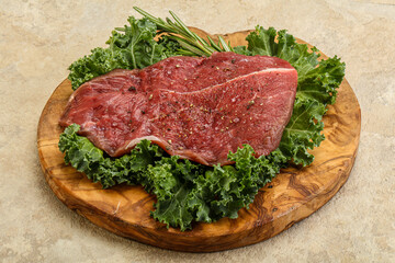 Raw beef steak for grill