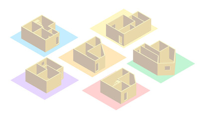 家の間取りイラスト